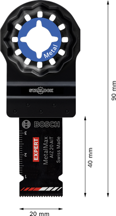 Bosch EXPERT AIZ 20 AIT MetalMax metal için daldırma kesim bıçağı.